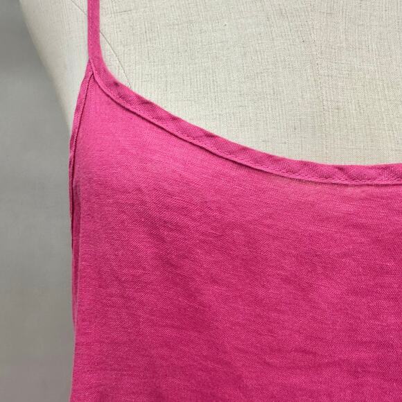 CP Shades Hazel hot pink linen maxi sundress pockets size small - Picture 5 of 16